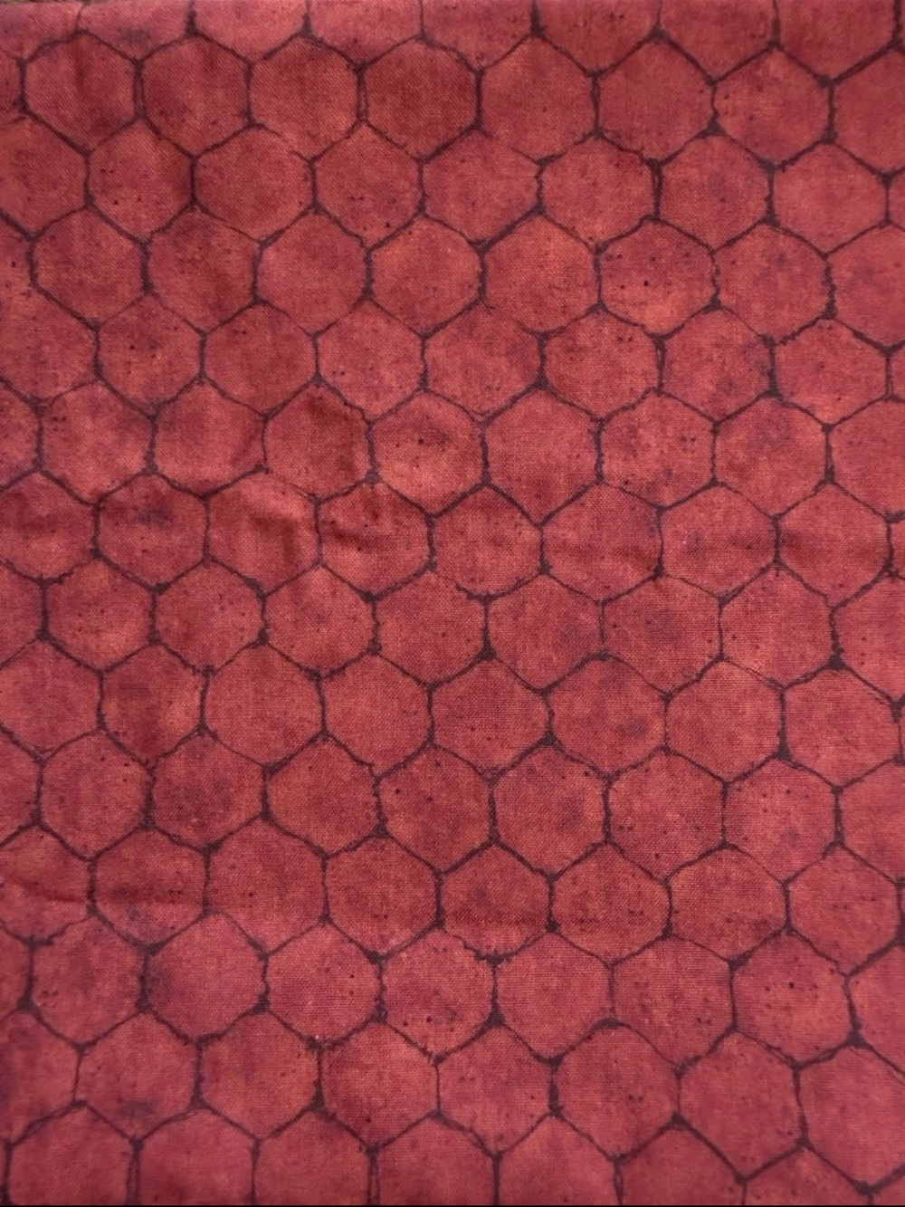 Steele Creek Studio Quilting Cotton Fabric Crown Roost Chicken Wire 2 yards Red